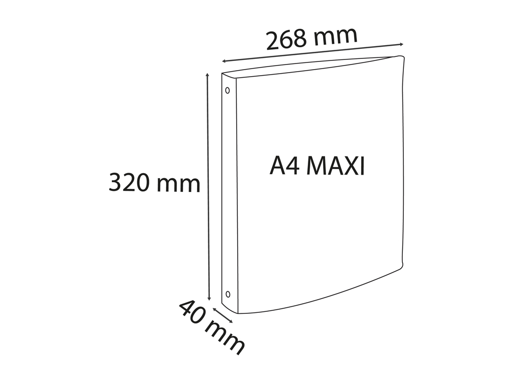 PASTA DE 4 ANEIS 30 MM EXACOMPTA SKANDI DIN A4+ POLIPROPILENO RECICLADO CORES SORTIDAS
