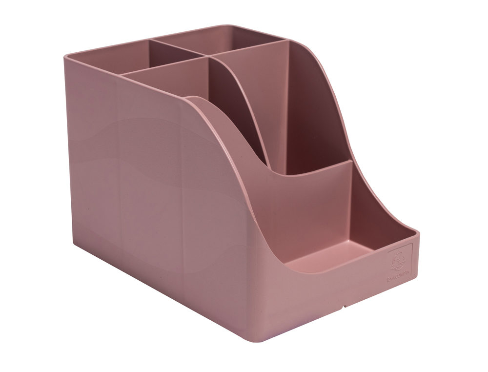 PORTA LAPIS EXACOMPTA WAVE SKANDI PLASTICO RECICLADO COR ROSA VELHO 155X119X109 MM