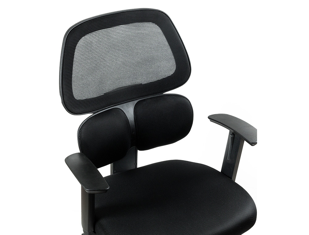 CADEIRA Q-CONNECT ESCRITORIO ANCONA MALHA BASE METALICA ALT MAX 1110 LARG 660 PROF 590 RODAS PREMIUM COR PRETO