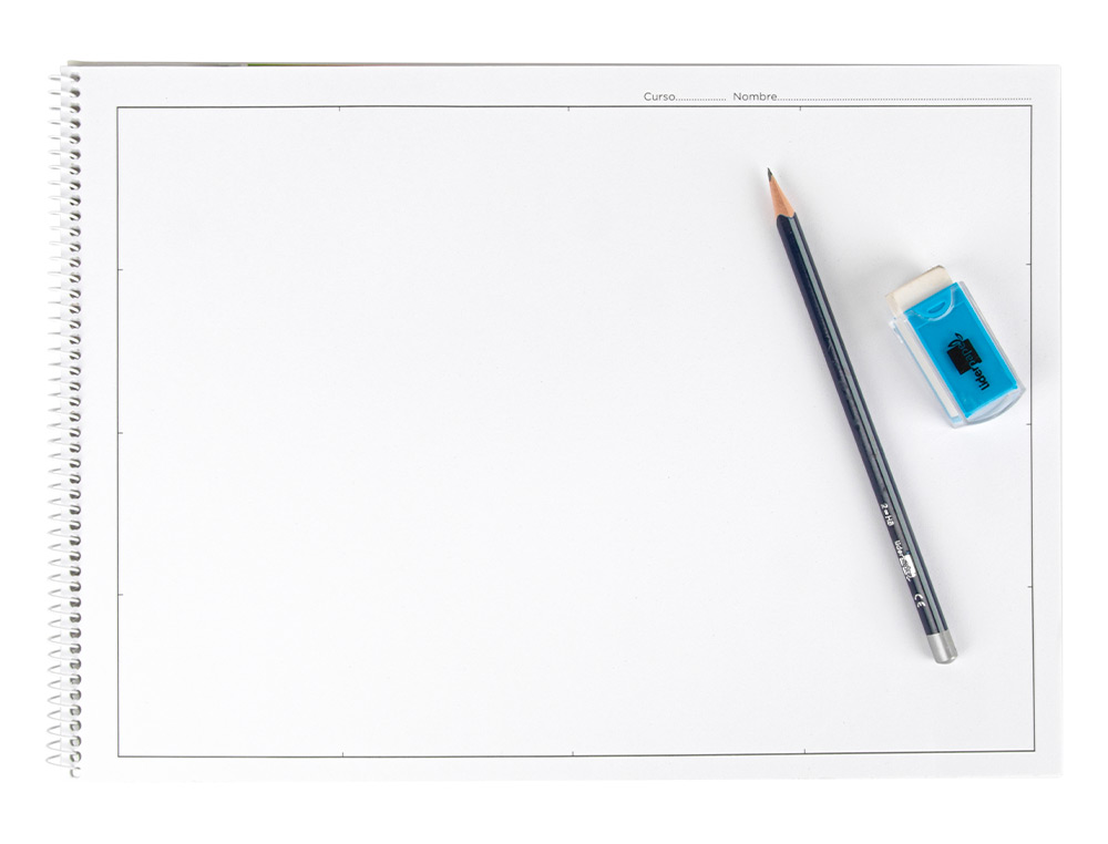 BLOCO DE DESENHO LIDERPAPEL LINEAR VANGUARDA 230X325MM 20 FOLHAS 130 GR COM ESQUADRIA PERFURADO