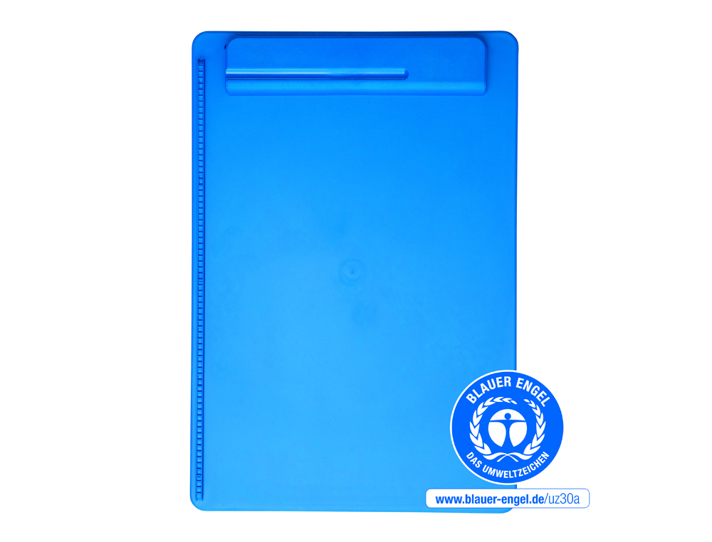 PORTA NOTAS MAUL GO DIN A4 PLASTICO RECICLADO COM PINCA COR AZUL