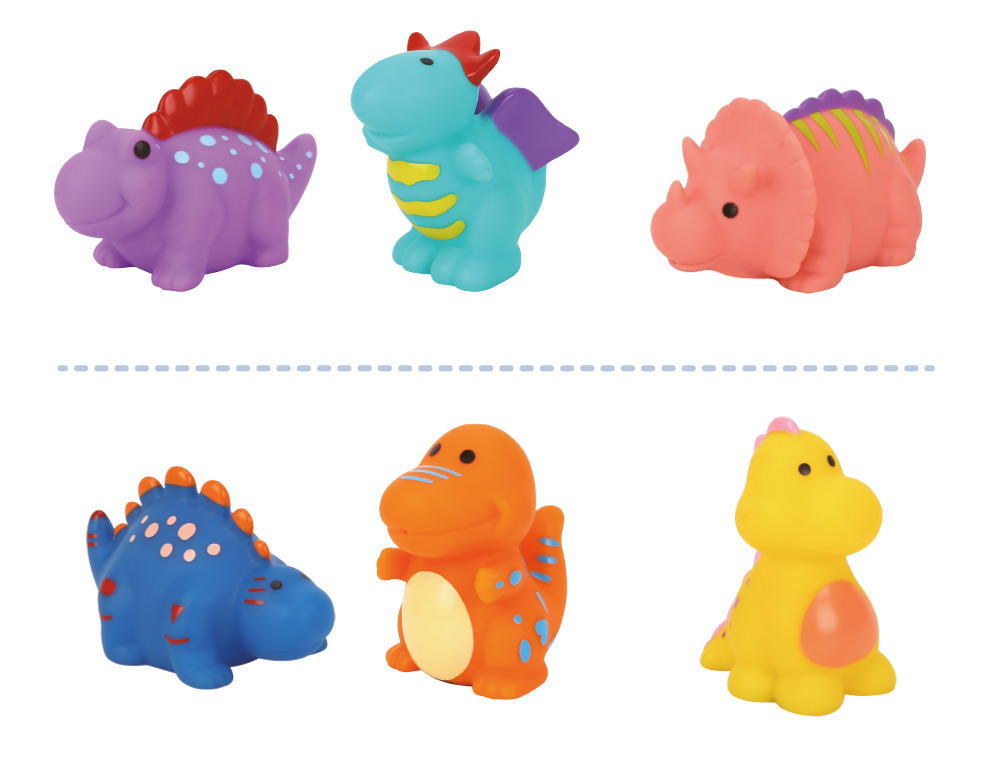 JOGO INFANTIL IMAGINOVO CUBOS EMPILHAVEIS NINHOS DINOSSAUROS +12 MESES 12 PECAS 13X13X13CM