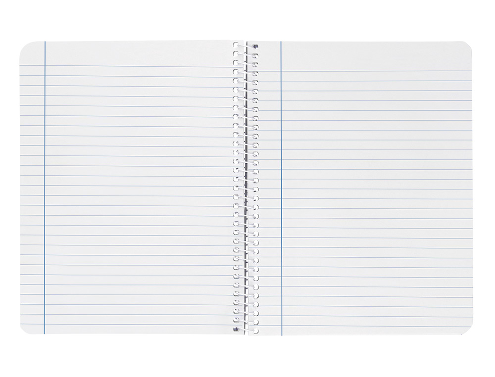 CADERNO ESPIRAL LIDERPAPEL WITTY DIN A4 CAPA DURA 80F 90GR PAUTADO COM MARGEM COR VERMELHO
