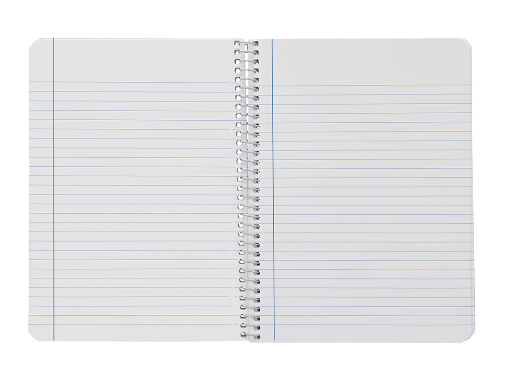 CADERNO ESPIRAL LIDERPAPEL DIN A5 WITTY CAPA DURA 80 F 90 GR PAUTADO 8MM COM MARGEM CORES SORTIDAS