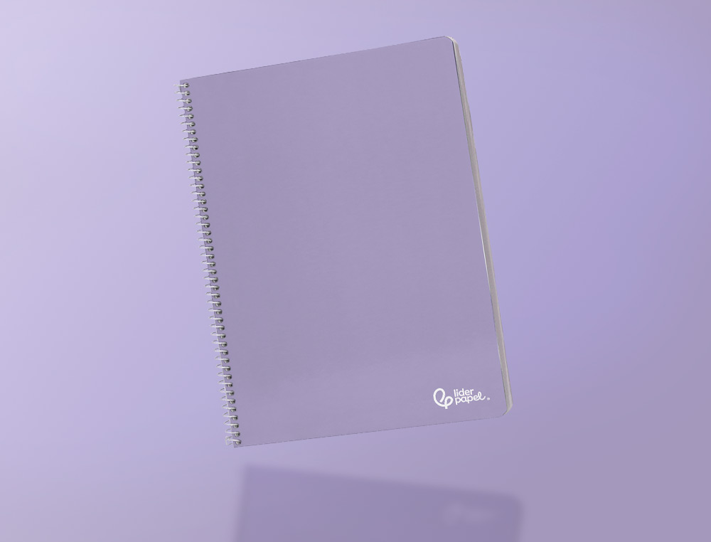CADERNO ESPIRAL LIDERPAPEL SMART MICRO DIN A5 CAPA SUAVE 80 F 75 GR PAUTADO DUPLA MARGEM 6 FUROS CORES SORTIDAS