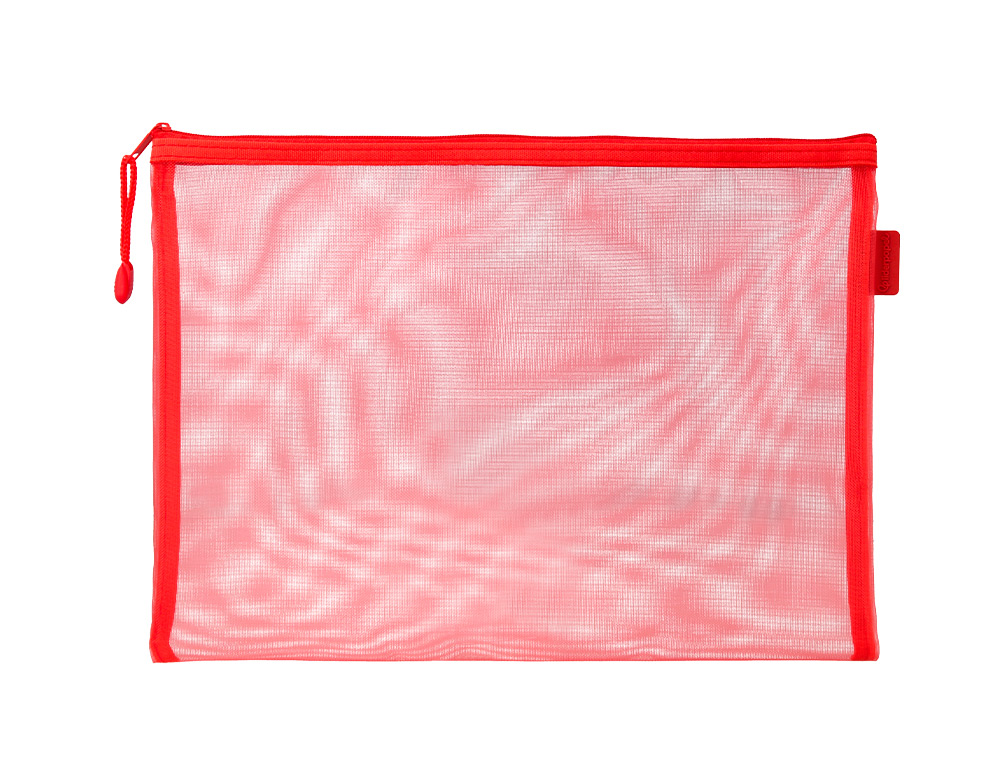BOLSA COM FECHO DE CORRER LIDERPAPEL POLIESTER TRANSPIRAVEL MULTIUSOS DIN A5 CINZA