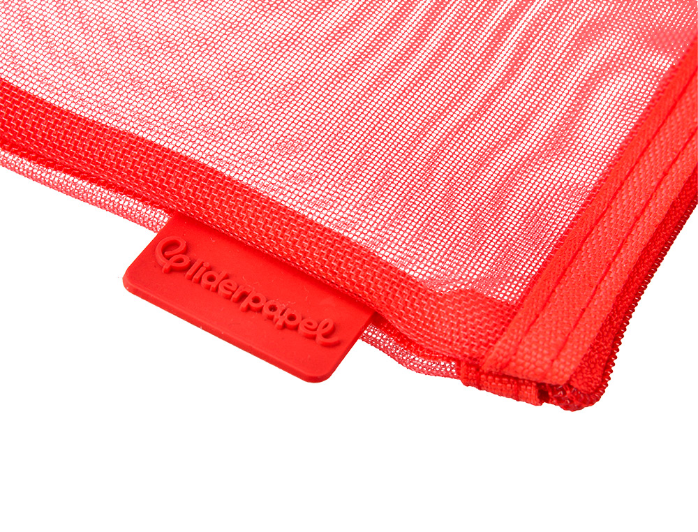 BOLSA COM FECHO DE CORRER LIDERPAPEL POLIESTER TRANSPIRAVEL MULTIUSOS DIN A5 CINZA