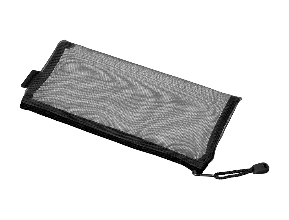 BOLSA COM FECHO DE CORRER LIDERPAPEL POLIESTER TRANSPIRAVEL MULTIUSOS TICKET 230X115 MM PRETO