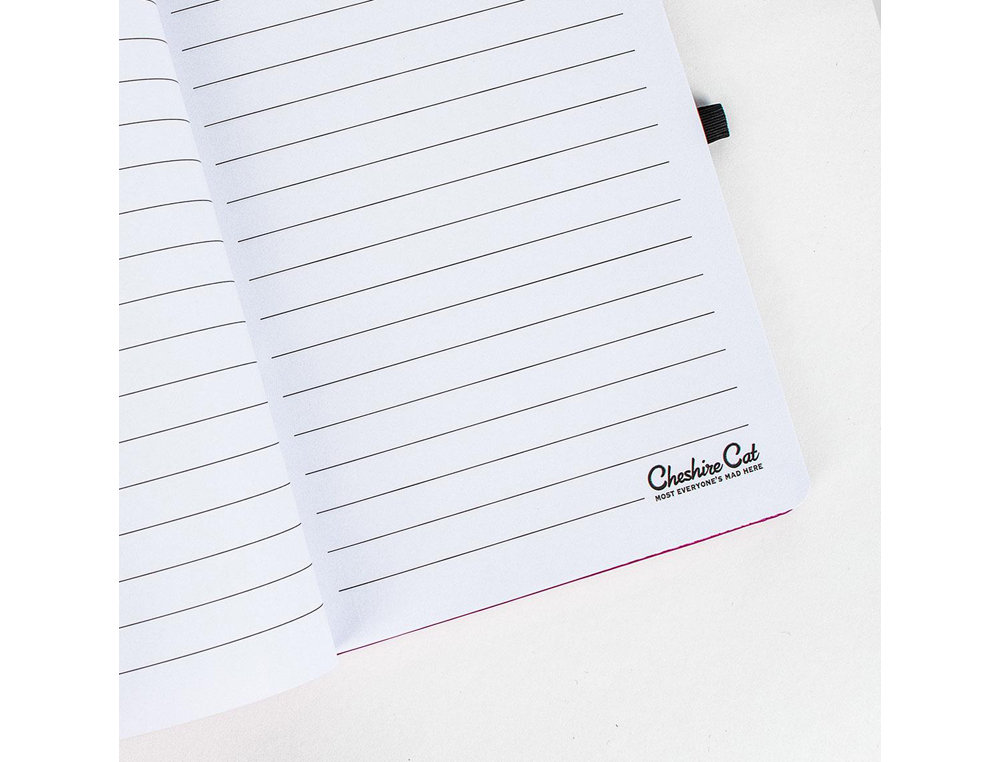 CADERNO DE NOTAS CERDA PREMIUM DISNEY ALICE COM ELASTICO DIN A5