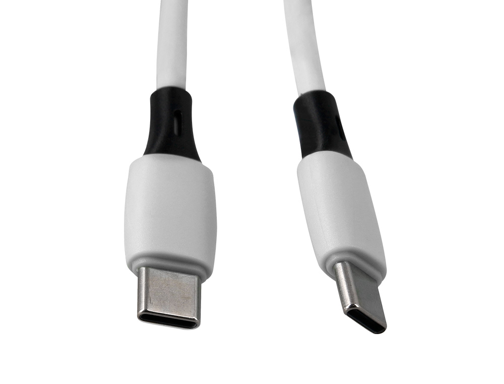 CABO USB-C A USB-C Q-CONNECT PVC COMPRIMENTO 3M BRANCO