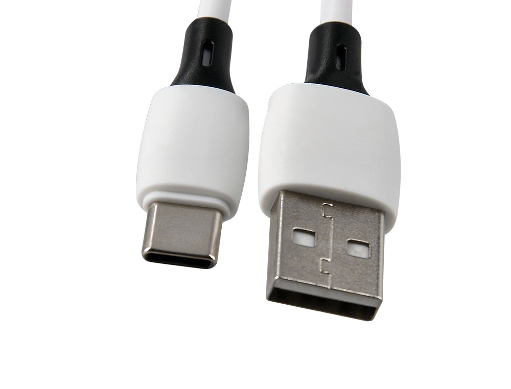 CABO USB-C A USB-A Q-CONNECT PVC COMPRIMENTO 1M BRANCO