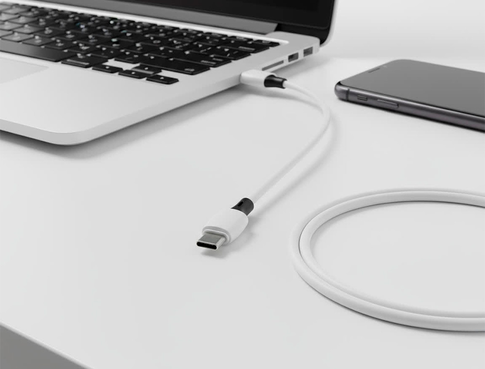 CABO USB-C A USB-A Q-CONNECT PVC COMPRIMENTO 1M BRANCO