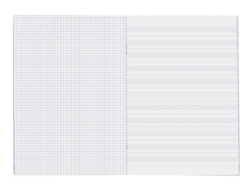 BLOCO MUSICA E CANTO LIDERPAPEL PENTAGRAMA PAUTADO 2 MM QUADRICULA 5MM DIN A4 24 FOLHAS 100 GR