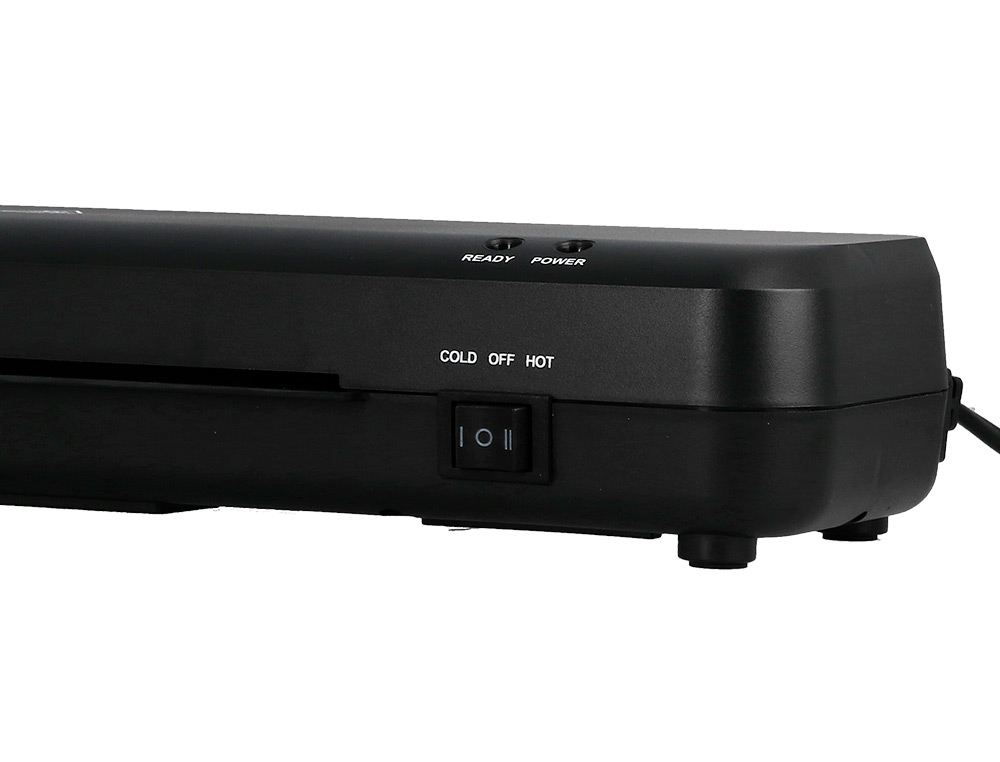 PLASTIFICADORA Q-CONNECT KF19061 DIN A4 COMPACTA PLASTIFICADO FRIO / QUENTE 2 ROLOS LUZES READY/POWER