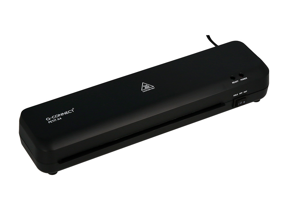 PLASTIFICADORA Q-CONNECT KF19061 DIN A4 COMPACTA PLASTIFICADO FRIO / QUENTE 2 ROLOS LUZES READY/POWER