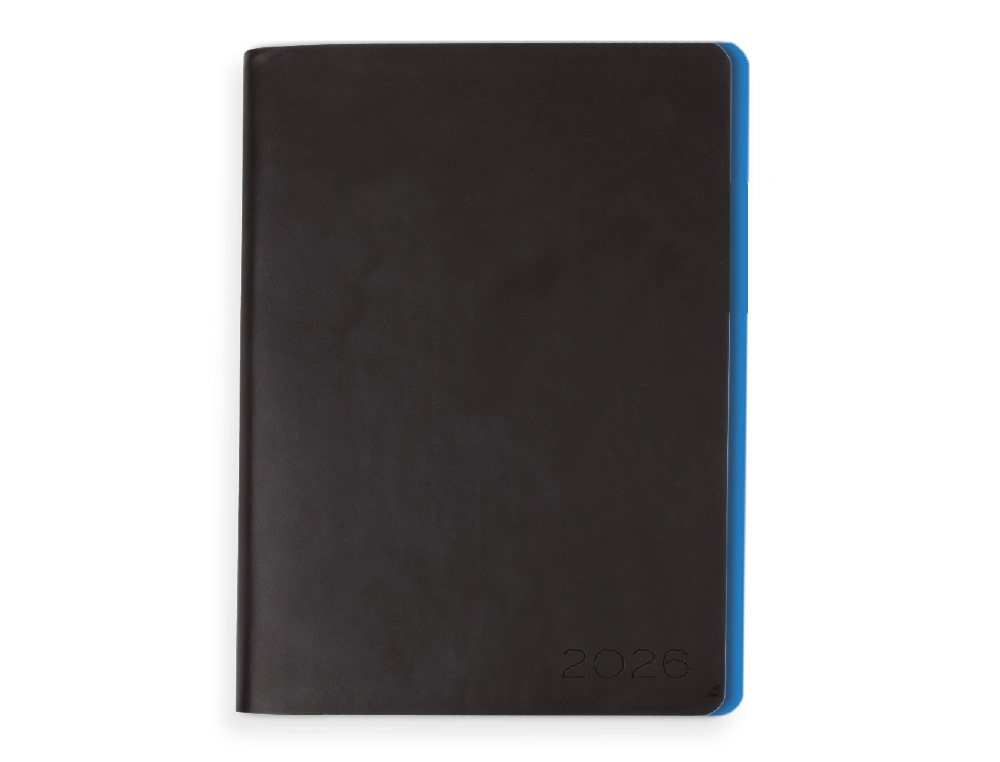 AGENDA ENCADERNADA LIDERPAPEL SIFNOS A5 2026 DIA PAGINA AZUL PAPEL 70 GR FSC