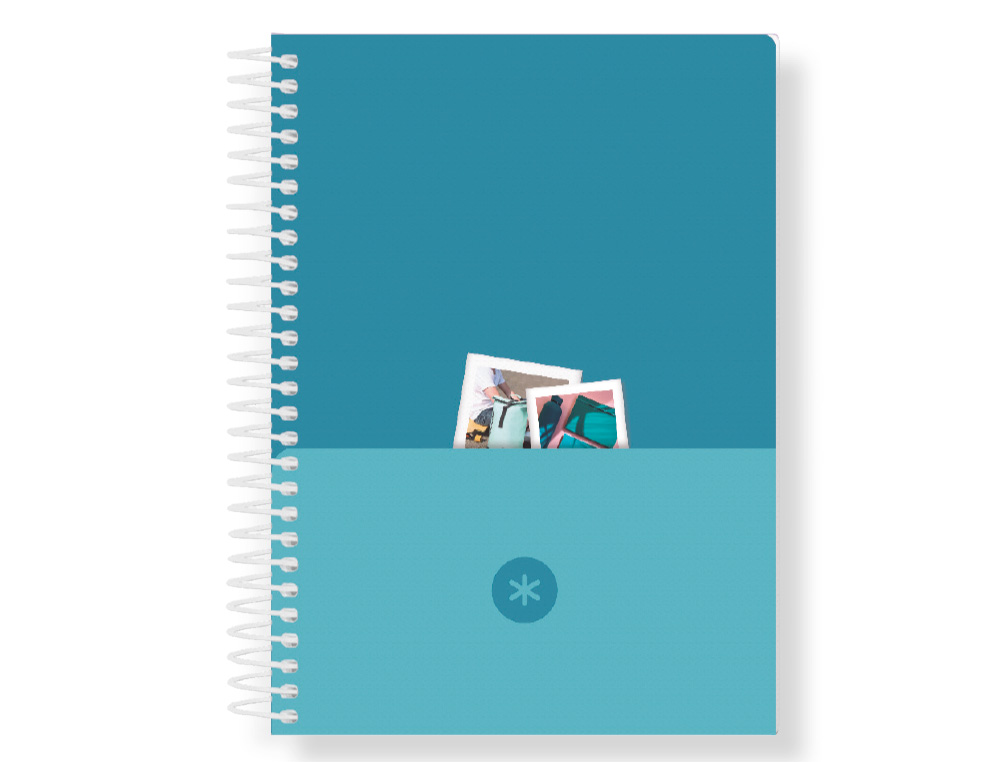 AGENDA ESPIRAL ANTARTIK ESSENTIALS A5+ 2026 DIA PAGINA AZUL CLARO PAPEL 80 GR FSC
