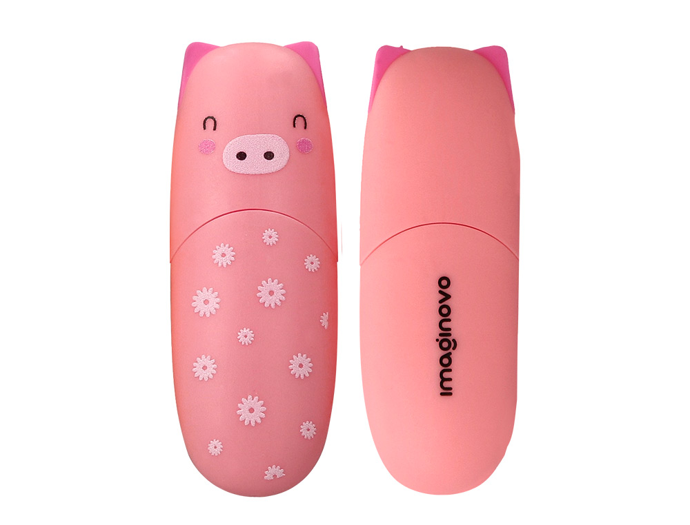 MARCADOR FLUORESCENTE IMAGINOVO SAFARI GLOW PASTEL ANIMAIS CAIXA 6 UNIDADES SORTIDAS