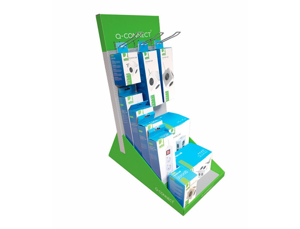 EXTENSAO Q-CONNECT EXPOSITOR DE SECRETARIA COM 10 UNIDADES SORTIDAS 680X300X580 MM