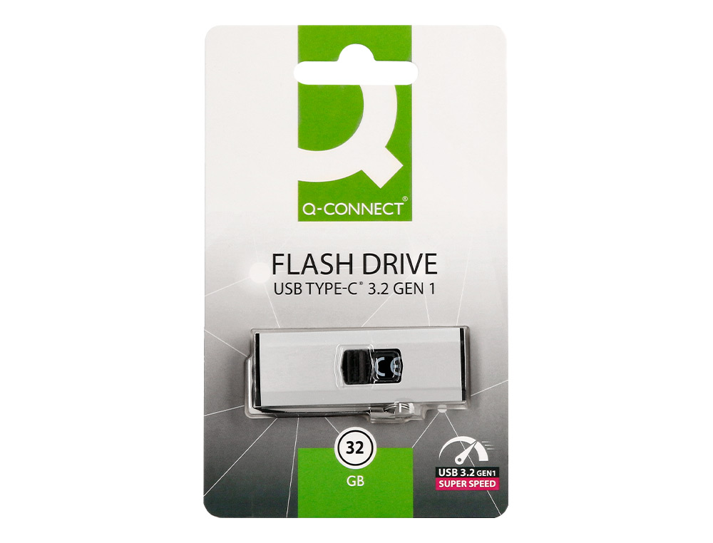 PEN DRIVE USB Q-CONNECT FLASH DRIVE 32 GB 3.2 TIPO C