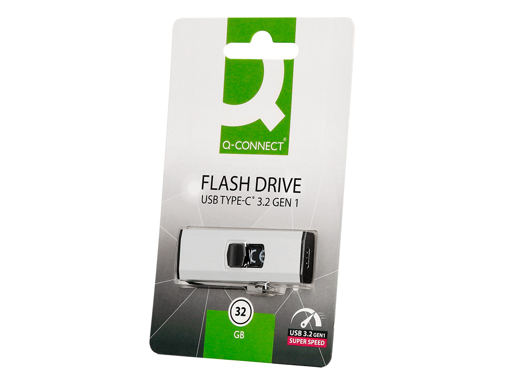 PEN DRIVE USB Q-CONNECT FLASH DRIVE 32 GB 3.2 TIPO C