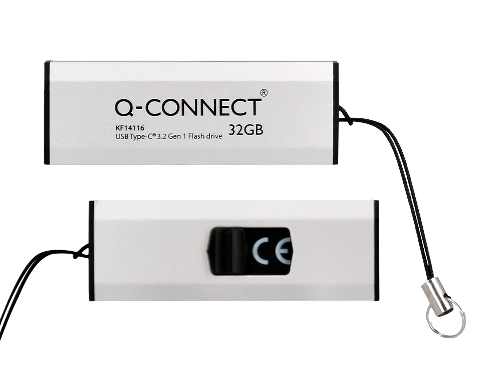 PEN DRIVE USB Q-CONNECT FLASH DRIVE 32 GB 3.2 TIPO C