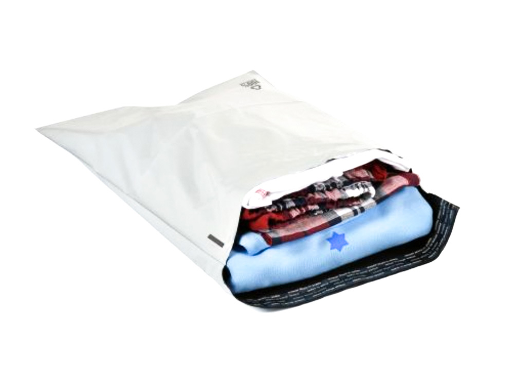 ENVELOPE Q-CONNECT DE PLASTICO BOLSA PARA ENVIOS 100% RECICLADAS COM AUTOFECHO COR BRANCO 340X420 MM