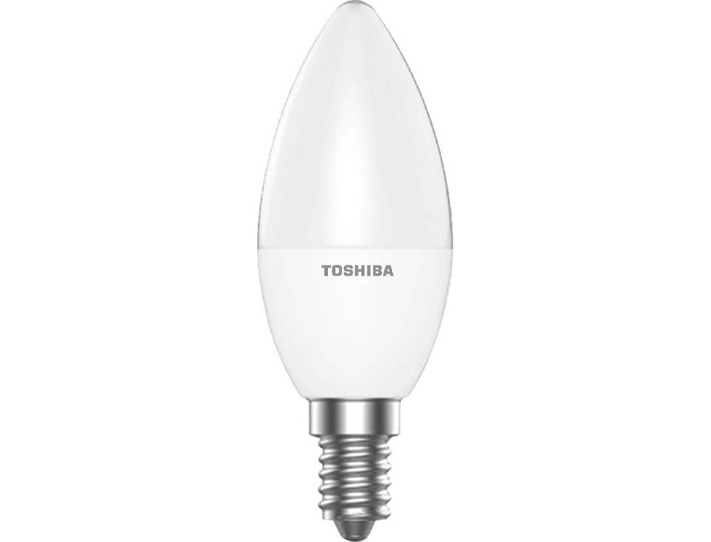 LAMPADA LED TOSHIBA ESSENTIAL C37 E14 4.7W LUZ FRIA 6500K