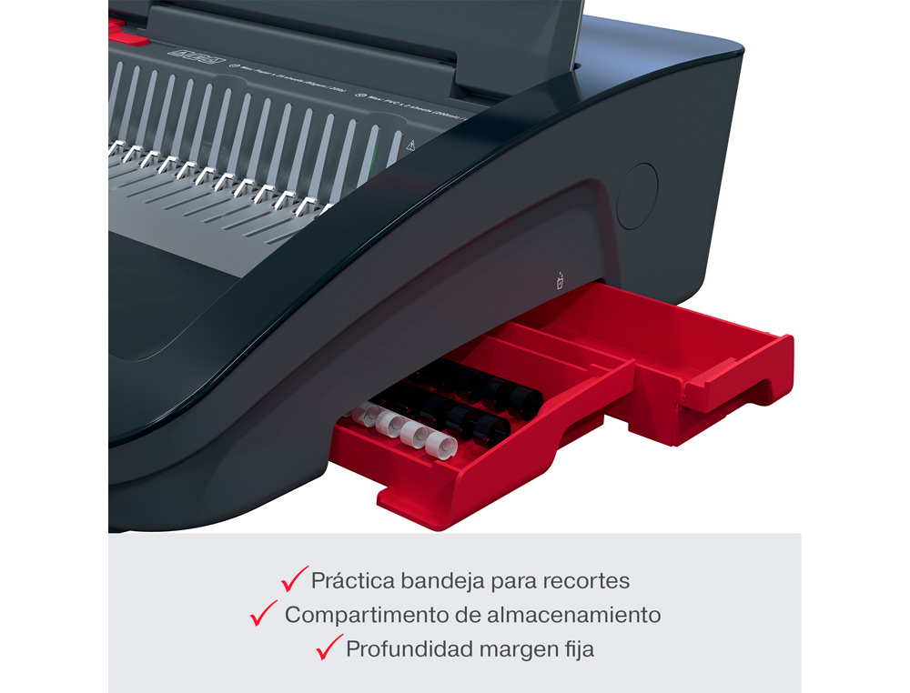 ENCADERNADORA ELETRICA PARA ESPIRAL GBC COMBBIND CB25E PERFURA 25 FOLHAS TAMANHO A4/A5 ENCADERNA 390 FOLHAS