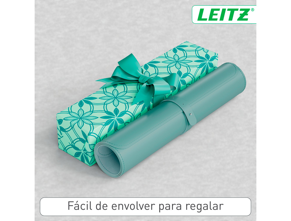 TAPETE DE SECRETARIA LEITZ 80X40 CM COR VERDE MENTA