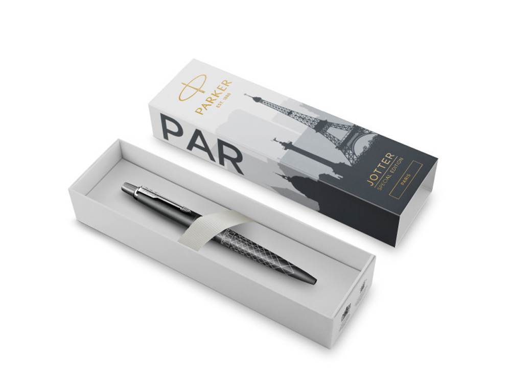 ESFEROGRAFICA PARKER JOTTER EDICAO ESPECIAL GLOBAL ICONES PARIS CINZA