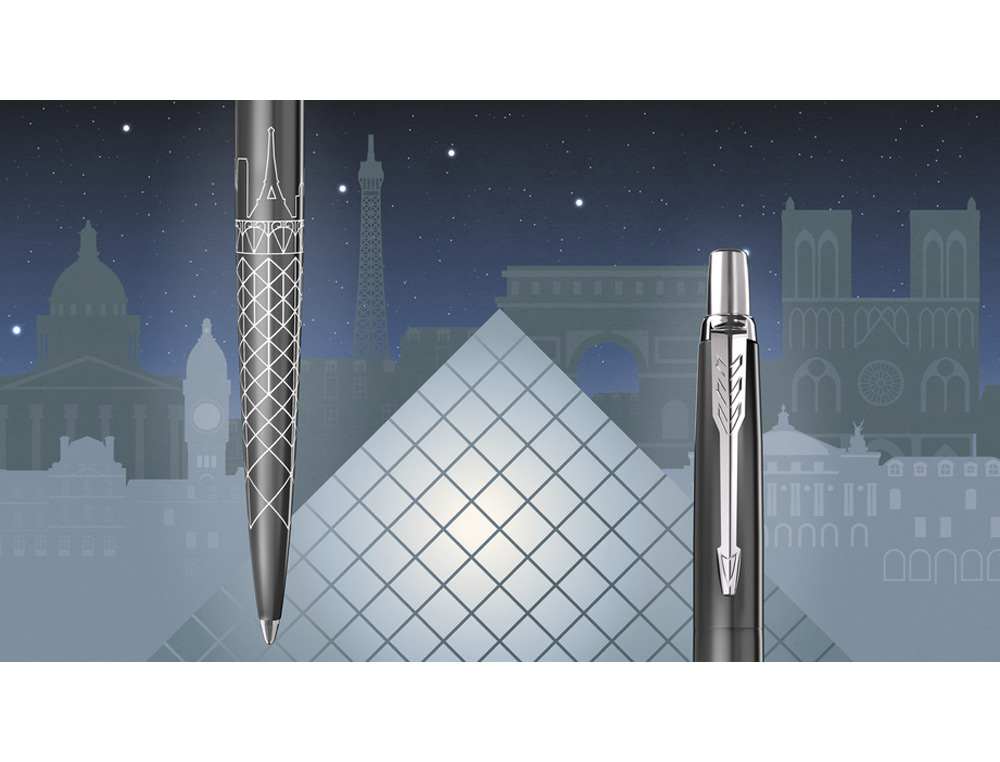 ESFEROGRAFICA PARKER JOTTER EDICAO ESPECIAL GLOBAL ICONES PARIS CINZA