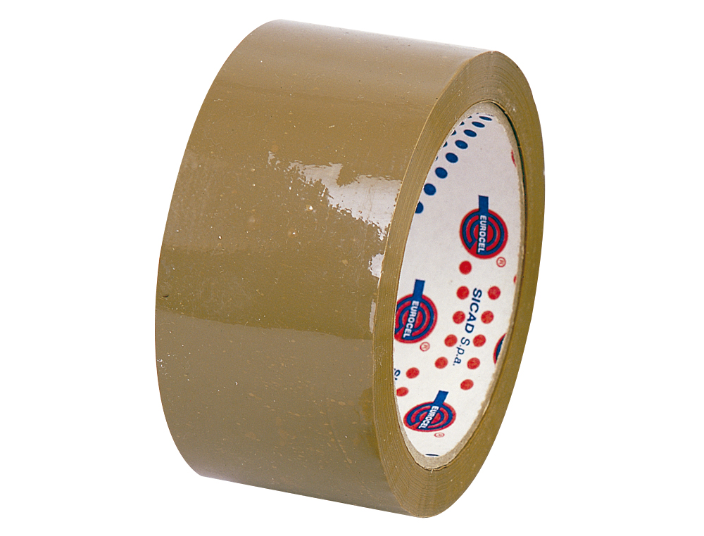 FITA ADESIVA EUROCEL POLIPROPILENO HAVANA 66 MT X 5 CM