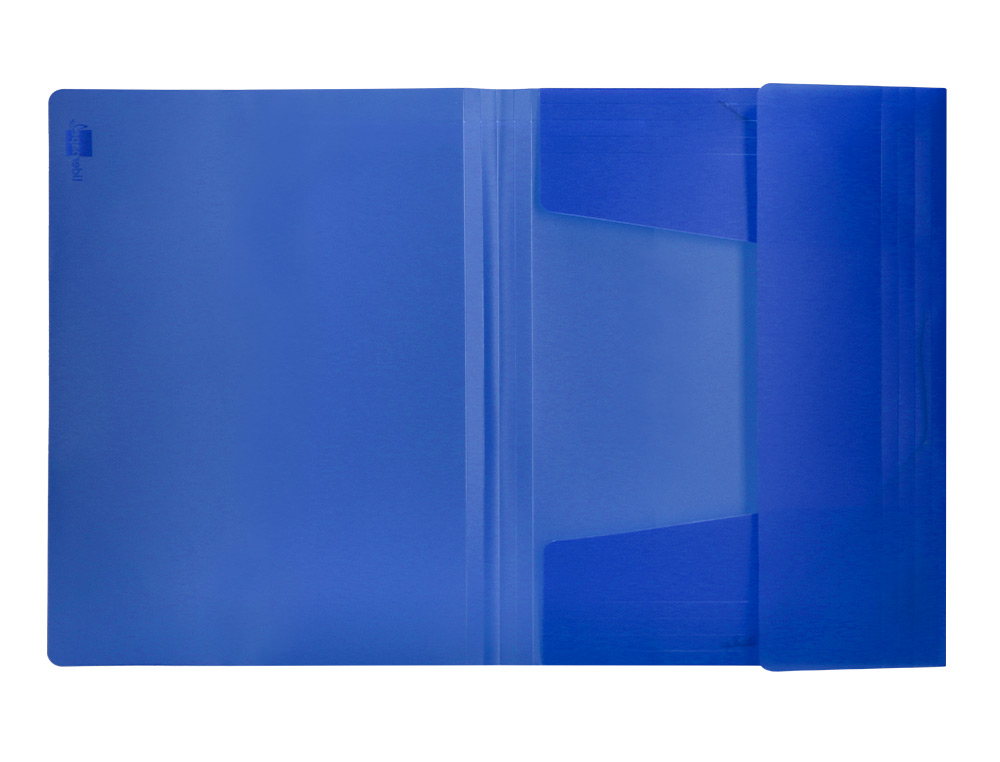 PASTA DE ELASTICOS POLIPROPILENO LIDERPAPEL DIN A4 AZUL