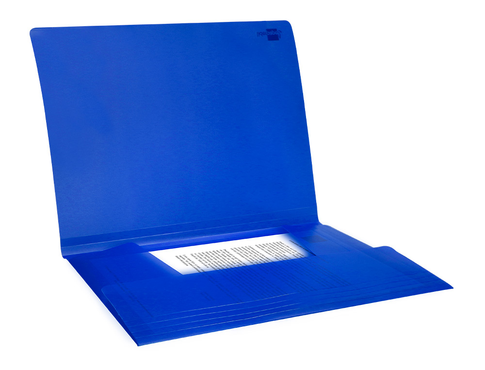 PASTA DE ELASTICOS POLIPROPILENO LIDERPAPEL DIN A4 AZUL