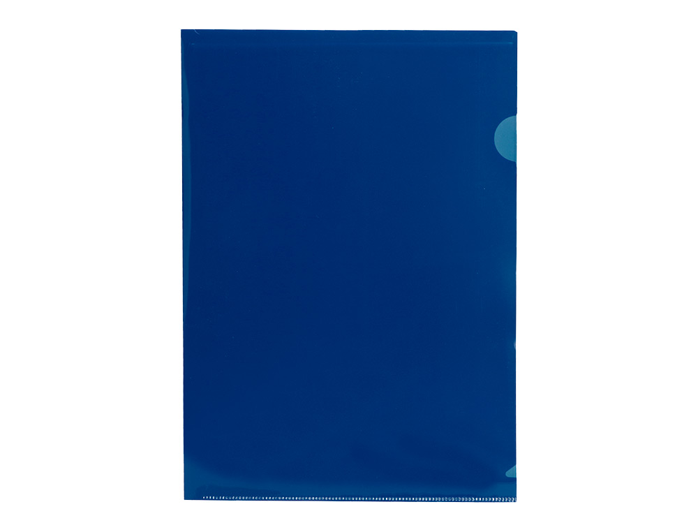 BOLSA DOSSIER LIDERPAPEL DIN A4 POLIPROPILENO AZUL TRANSLUCIDO 20 FOLHAS