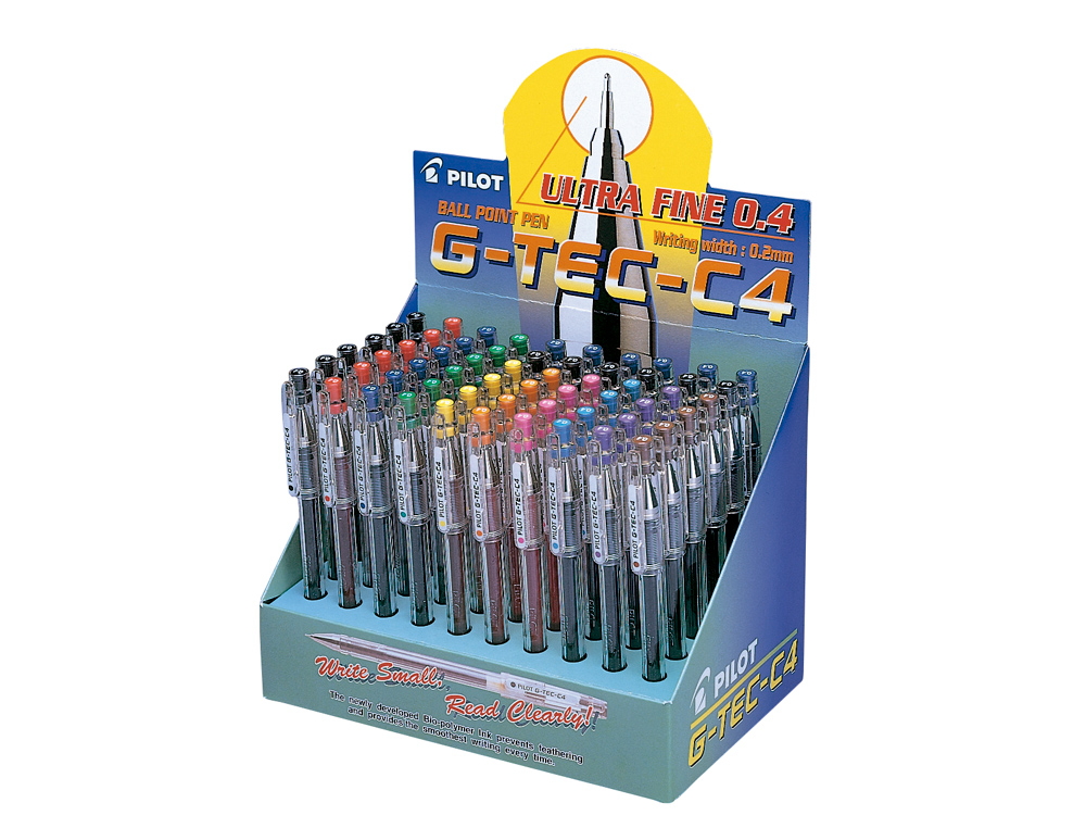 MARCADOR PILOT PONTA AGULHA G-TEC-C4-EXPOSITOR 60 UNIDADES
