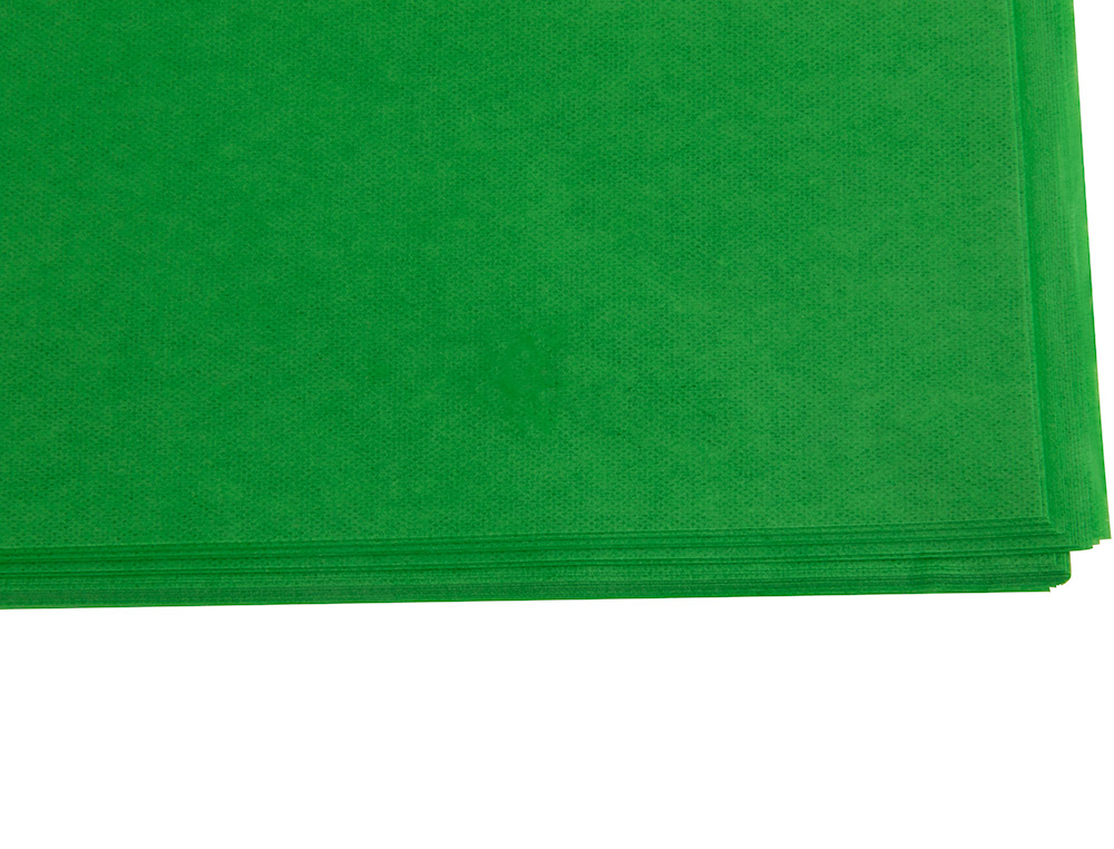 PAPEL SEDA LIDERPAPEL 52 X 76 CM 18 GR VERDE MEDIO EMBALAGEM DE 25 FOLHAS