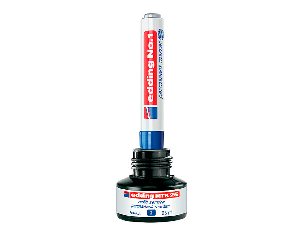 TINTA MARCADOR EDDING T-100 PRETO FRASCO DE 100 ML