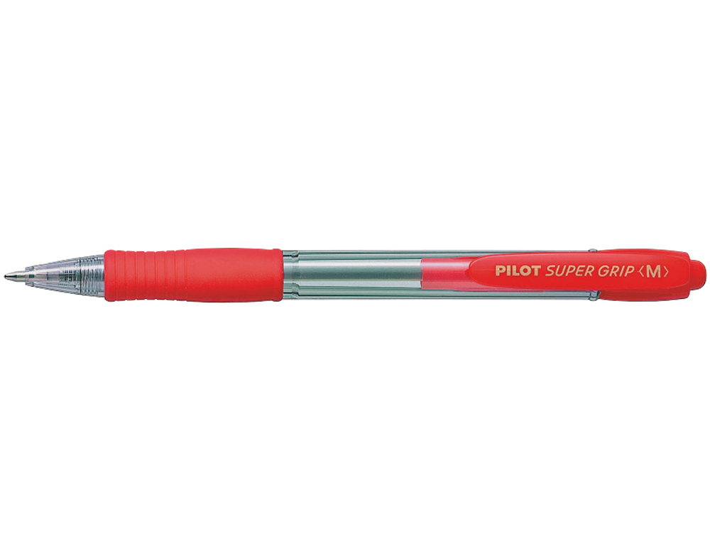 ESFEROGRAFICA PILOT SUPER GRIP VERMELHO -RETRATIL -COM GRIP-TINTA BASE DE OLEO