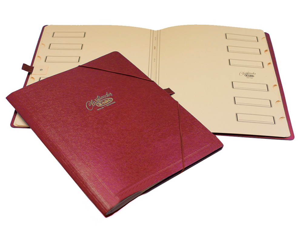 PASTA CLASSIFICADORA SARO CARTAO COMPACTO FOLIO COM 12 DEPARTAMENTOS VERMELHA