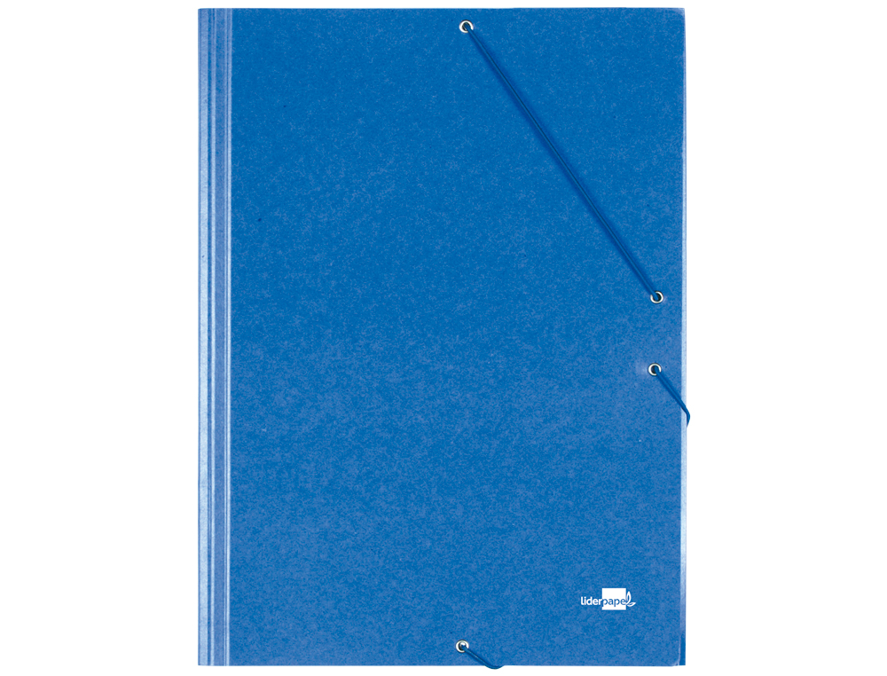 PASTA DE ELASTICOS LIDERPAPEL FOLIO AZUL