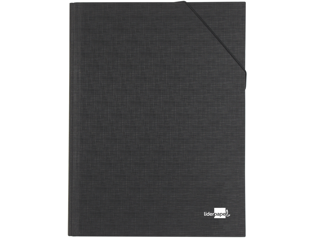 PASTA CLASSIFICADORA LIDERPAPEL COM FOLE PAPER COAT PRETA 12 DEPARTAMENTOS