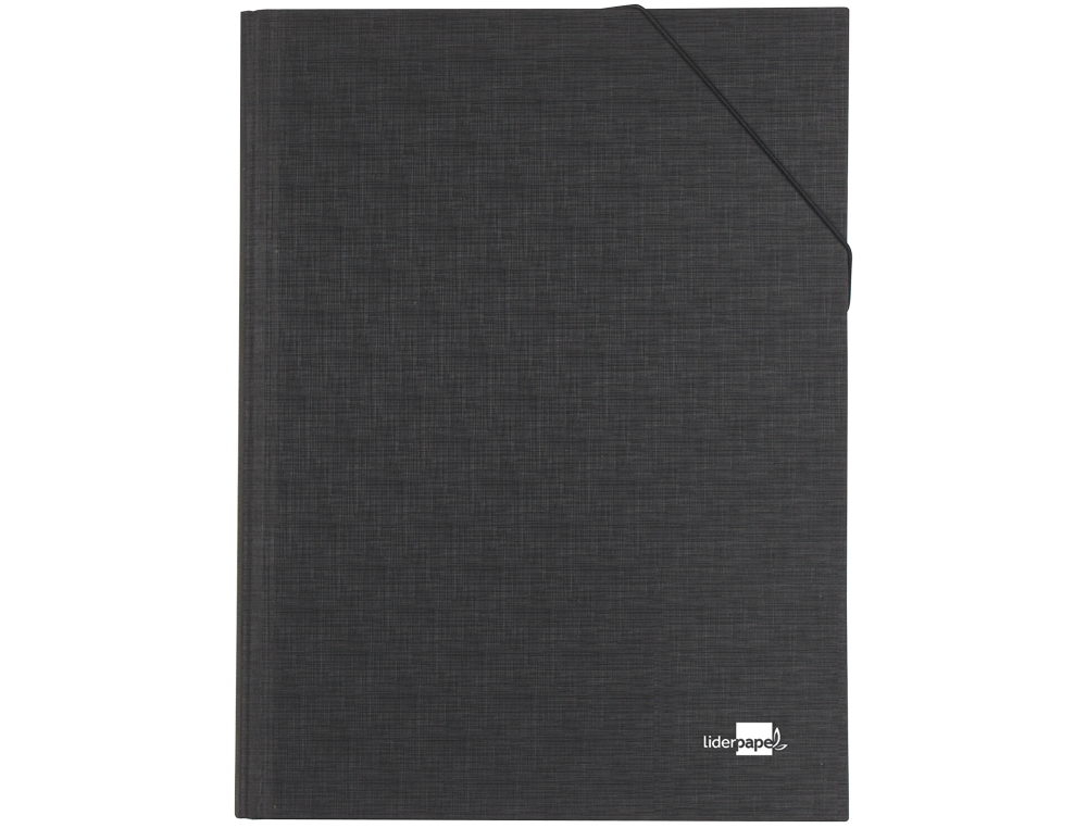 PASTA CLASSIFICADORA LIDERPAPEL COM 12 DEPARTAMENTOS PRETA