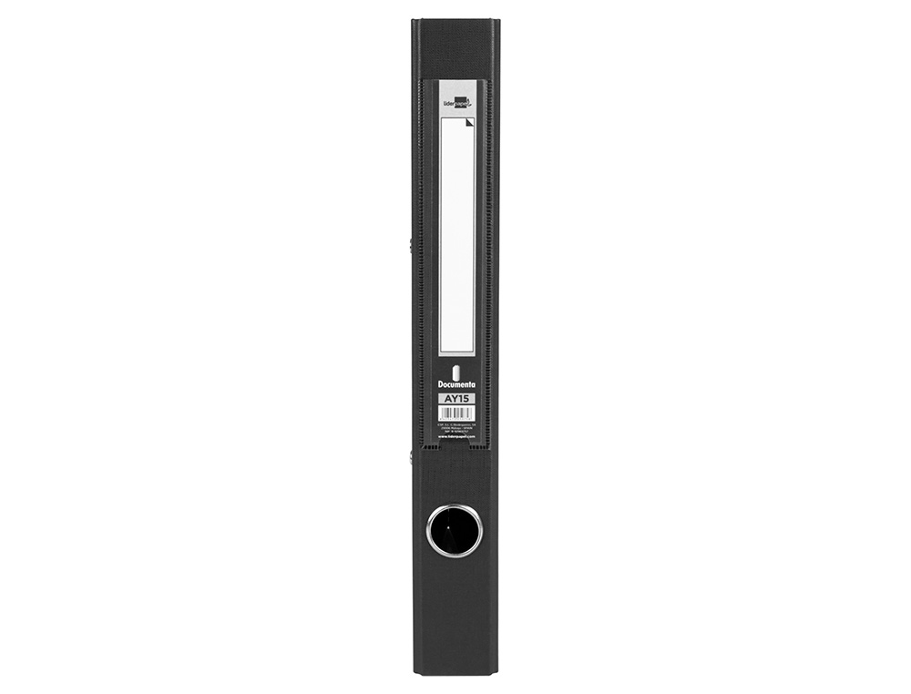 MODULO DE 4 PASTAS DE ARQUIVO LIDERPAPEL 2 ANEIS FOLIO LOMBADA 35 MM PRETO