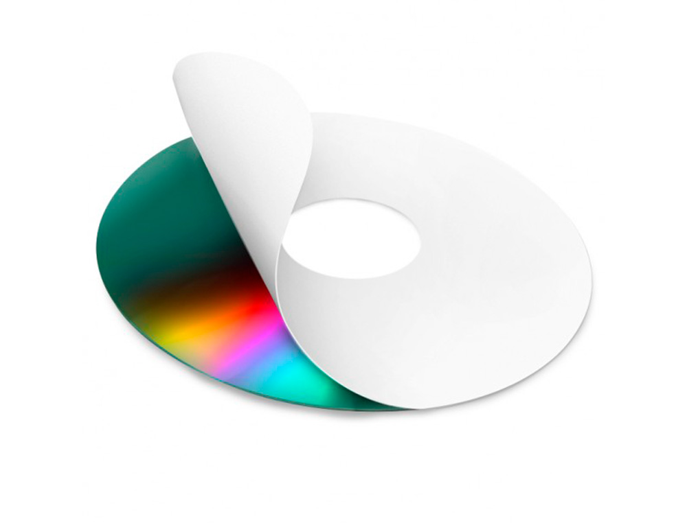 ETIQUETAS ADESIVAS Q-CONNECT DIN A4 117 MM DIAMETRO