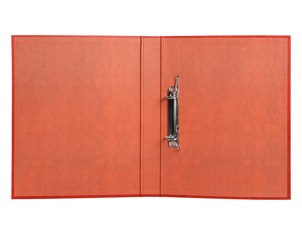 PASTA LIDERPAPEL DE ANEIS CARTAO FORRADO COURO FOLIO NATURAL LOMBADA 40 MM 2 ANEIS