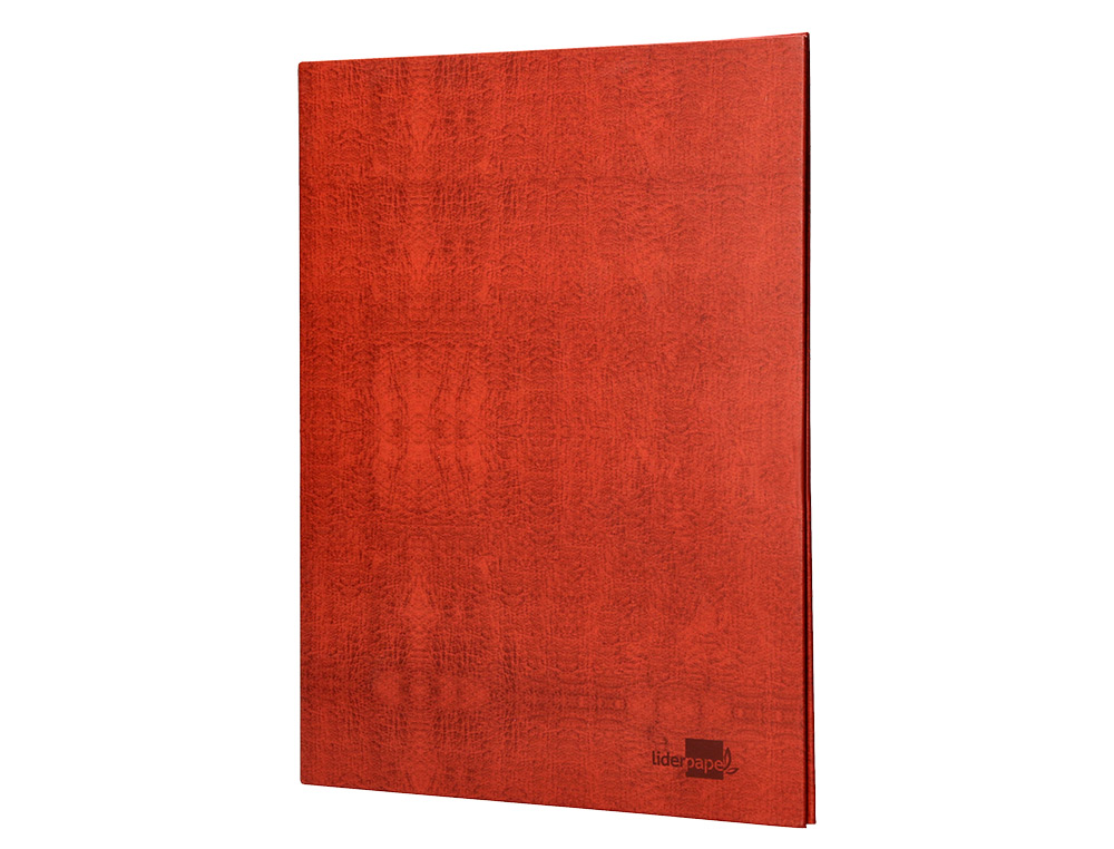 PASTA LIDERPAPEL DE ANEIS CARTAO FORRADO COURO FOLIO NATURAL LOMBADA 40 MM 4 ANEIS