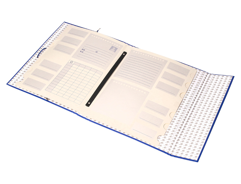 PASTA CLASSIFICADORA LIDERPAPEL COM 12 DEPARTAMENTOS AZUL