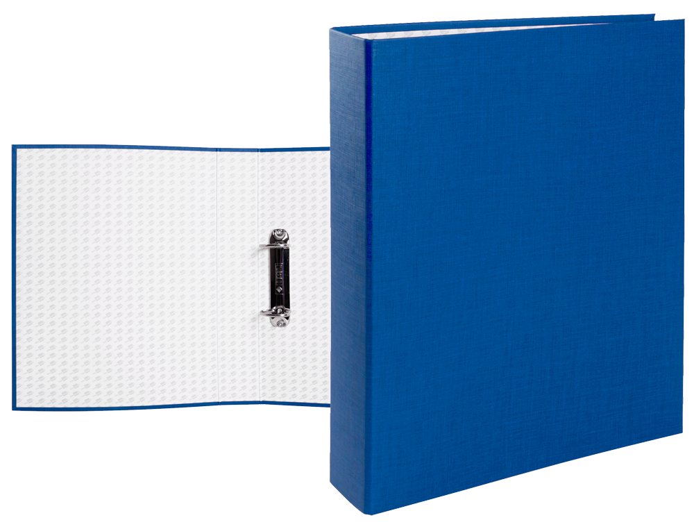CAPA LIDERPAPEL 2 ANEIS 40 MM CARTAO FORRADO PAPER FOLIO AZUL